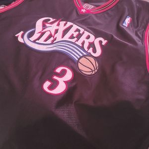 LIKE NEW Allen Iverson Jersey, worn once, nothing wrong with it at all!!!